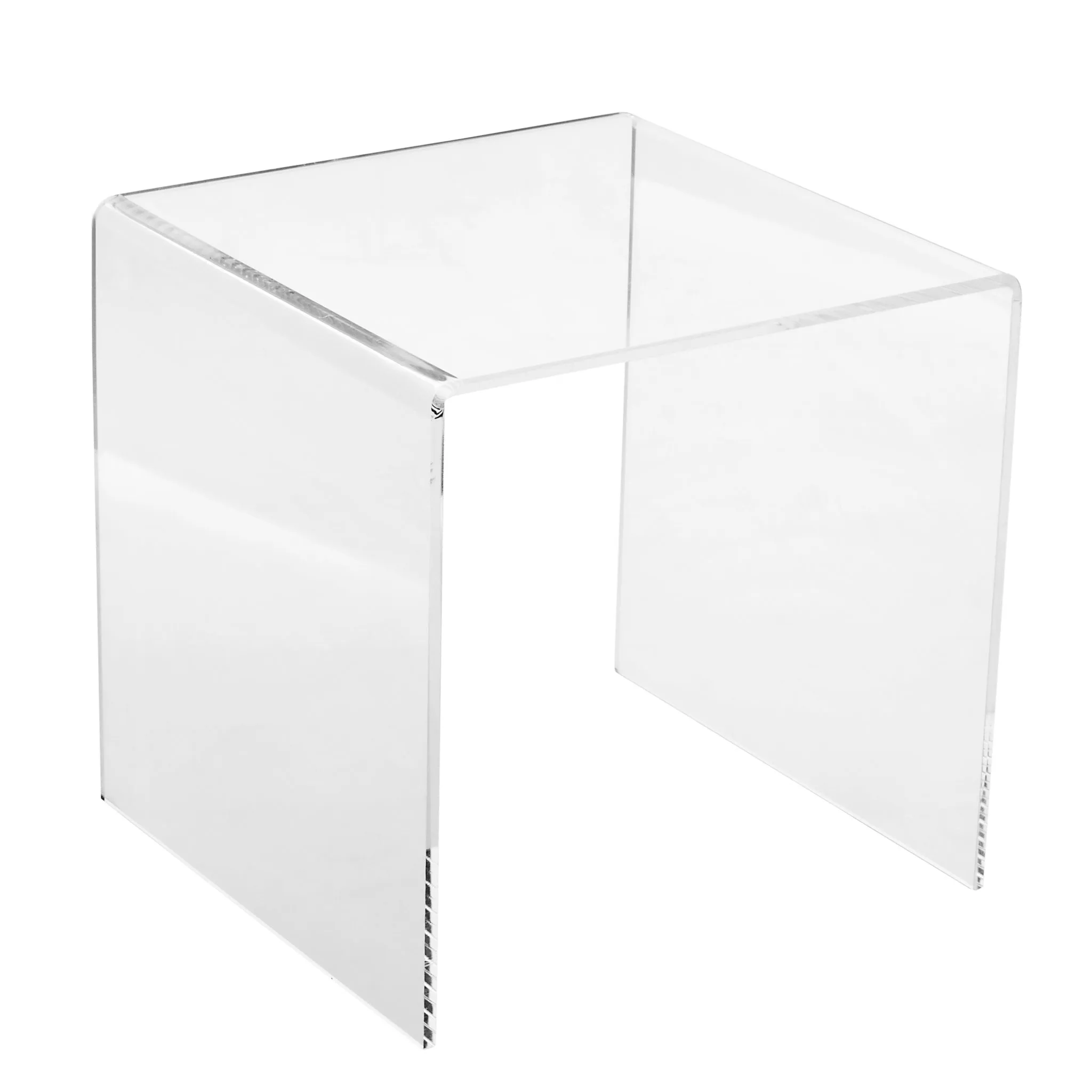 Set of 3 Acrylic Riser Display Stands - Clear