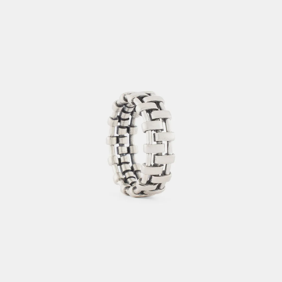 Silver Cage Ring