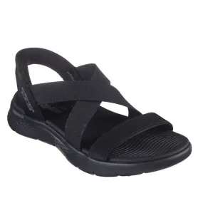 Skechers Womens Slip Ins Sandals Go Walk Flex Glimmer Black