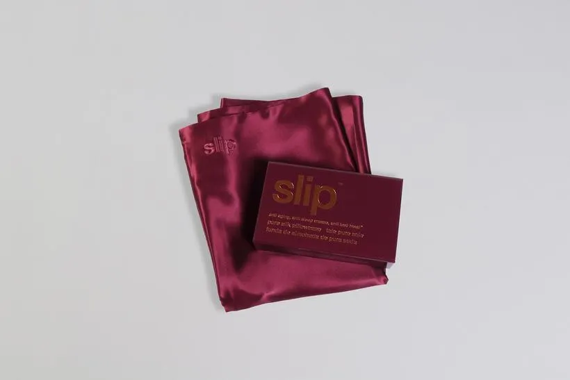 Slip silk pillowcase - Plum