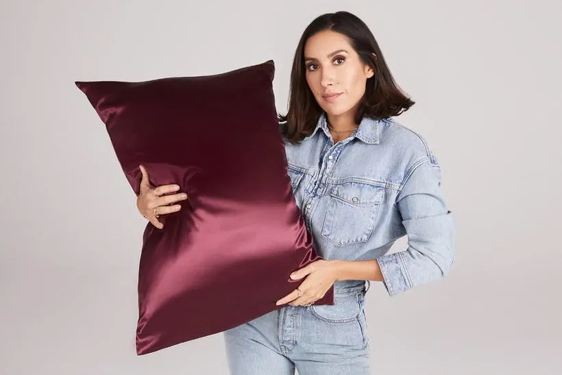 Slip silk pillowcase - Plum