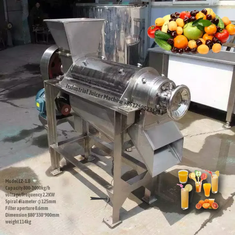 Stainless Steel Fruits&Vegetable Screw Juice Extractor Spiral Juicing Machine