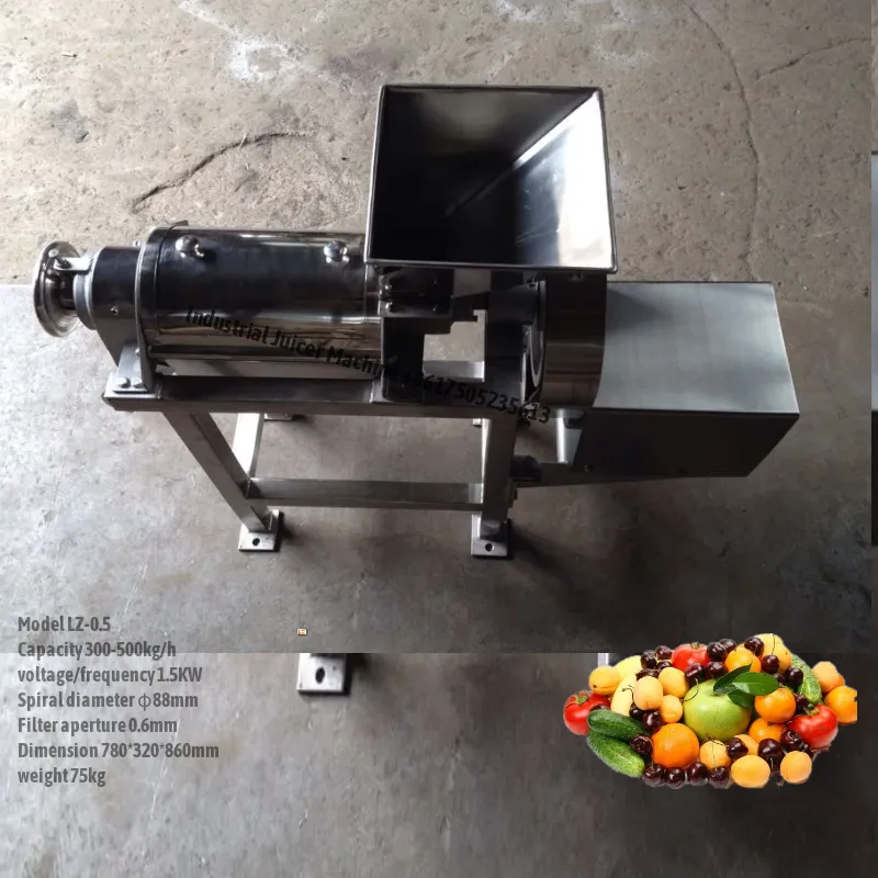 Stainless Steel Fruits&Vegetable Screw Juice Extractor Spiral Juicing Machine