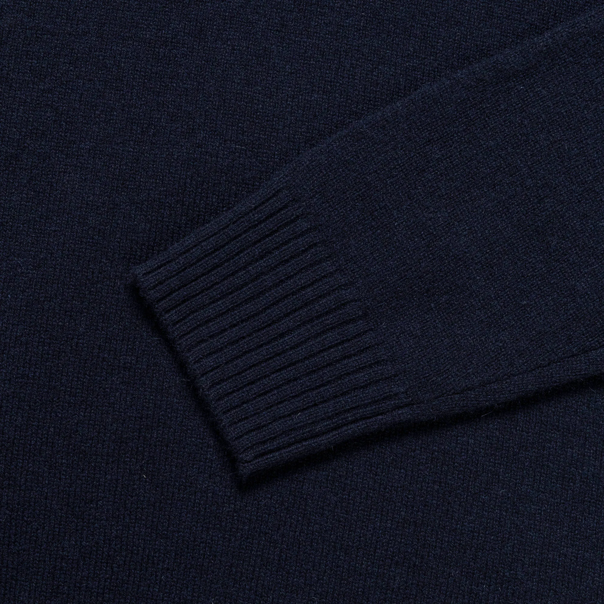 Standard Merino Lambswool Polo - Dark Navy