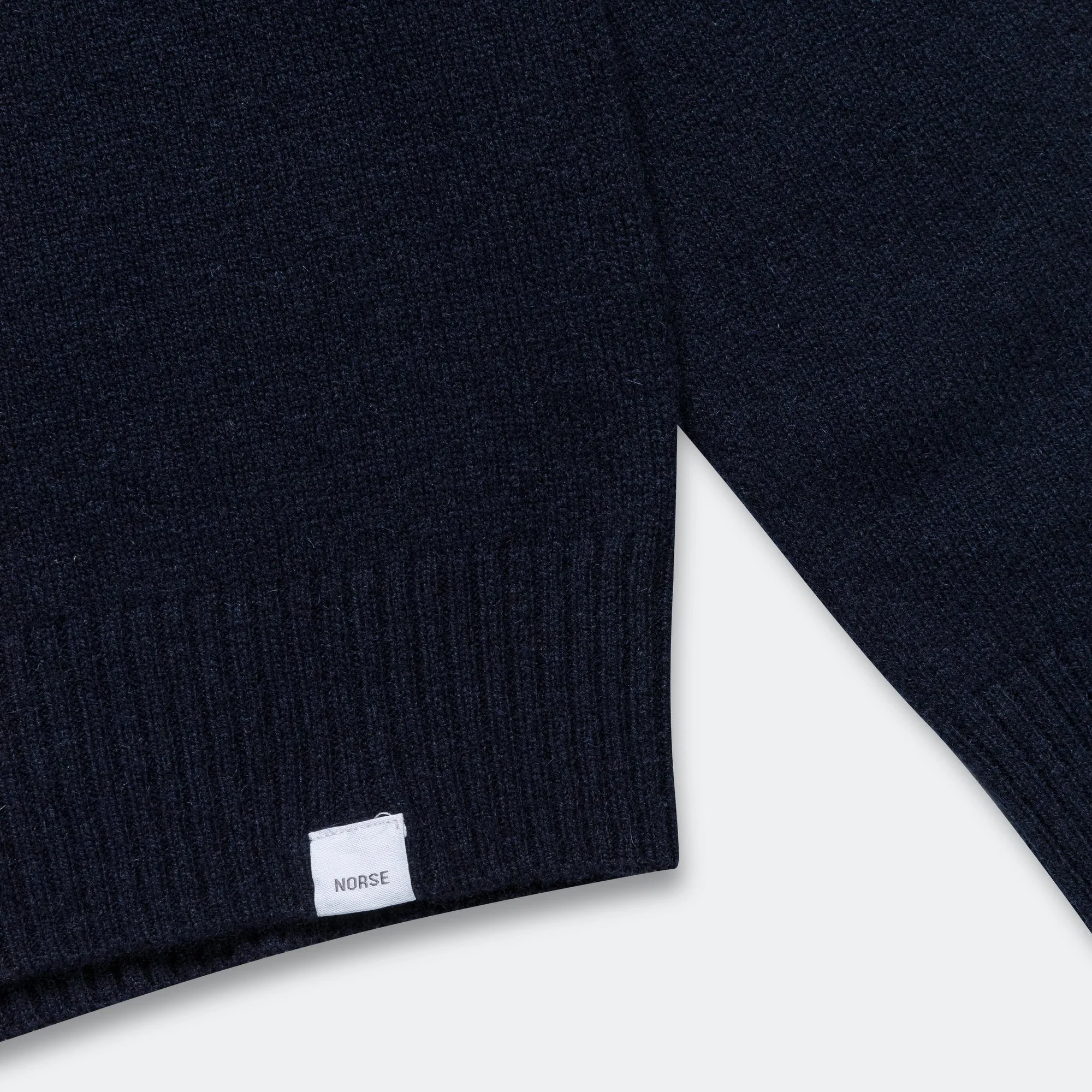 Standard Merino Lambswool Polo - Dark Navy