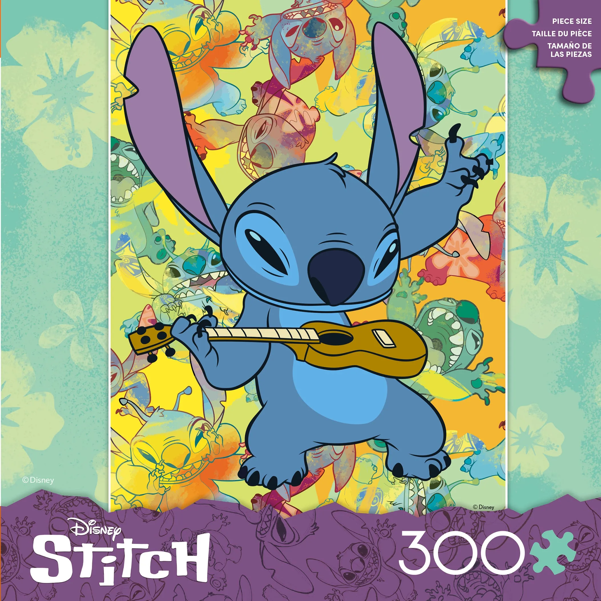 Stitch Galaxy Grunge- 300 Piece Puzzle