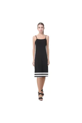 Striped Hem Alcestis Slip Dress (Model D05)