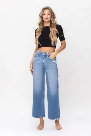 SUPER HIGH RISE WIDE LEG JEANS