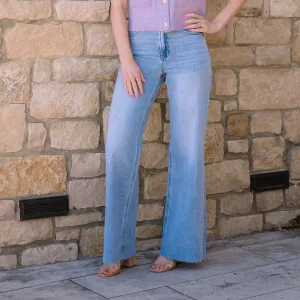 Take Me Away Super High Rise Wide Leg Jeans