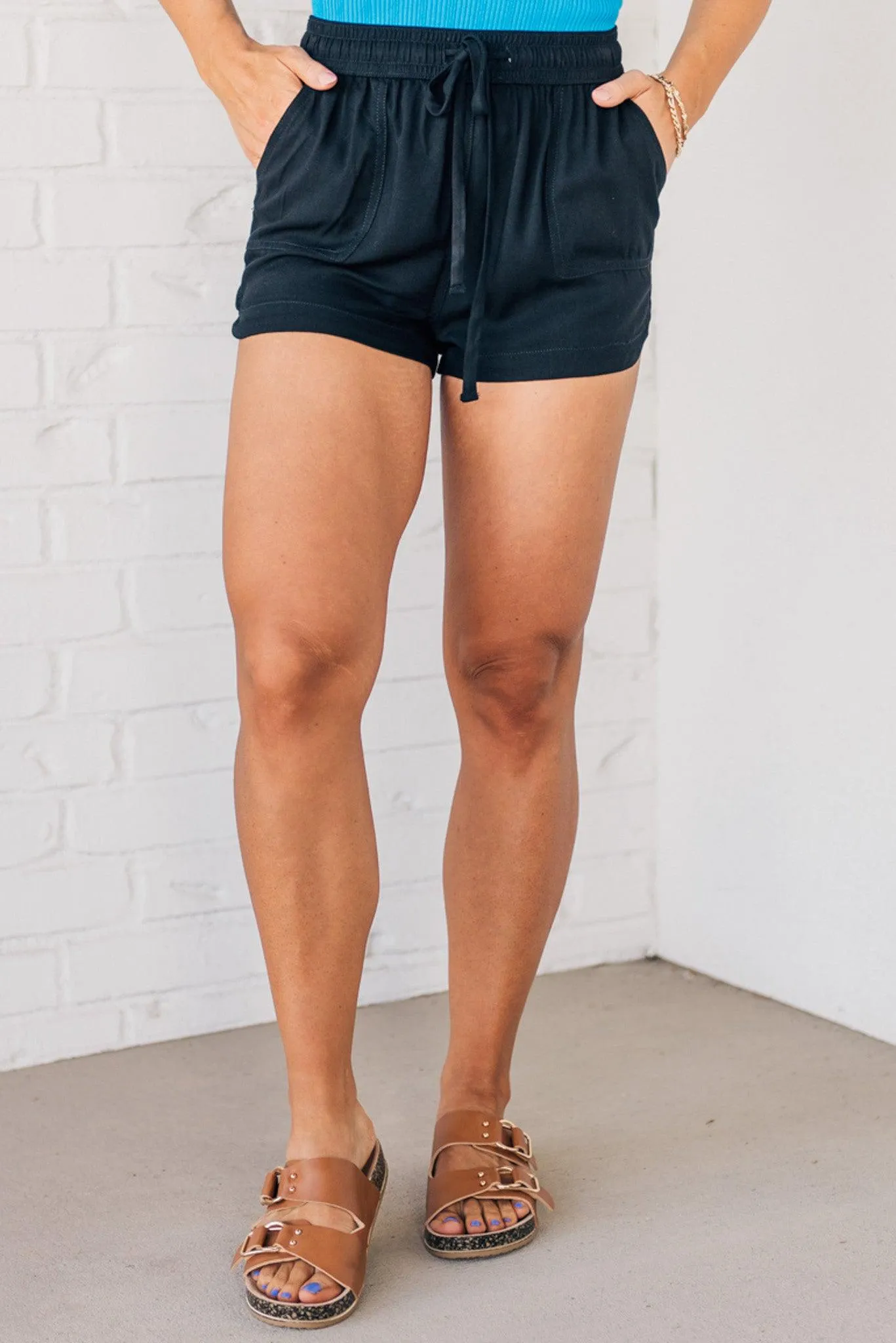 Tencel Drawstring Shorts