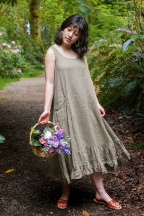 Tessa Slip Dress in Linen, USA