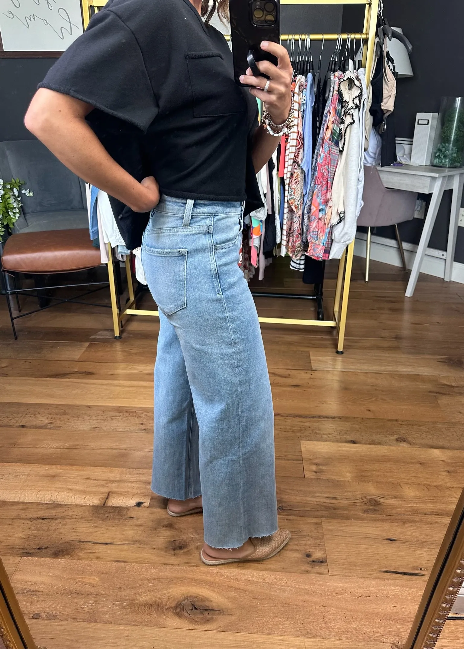 The Maggie High-Rise Wide Leg Denim