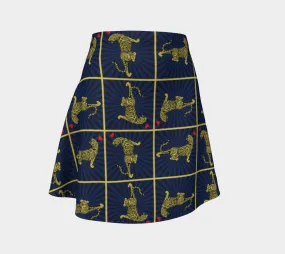 Tiger Matrix Flare Skirt