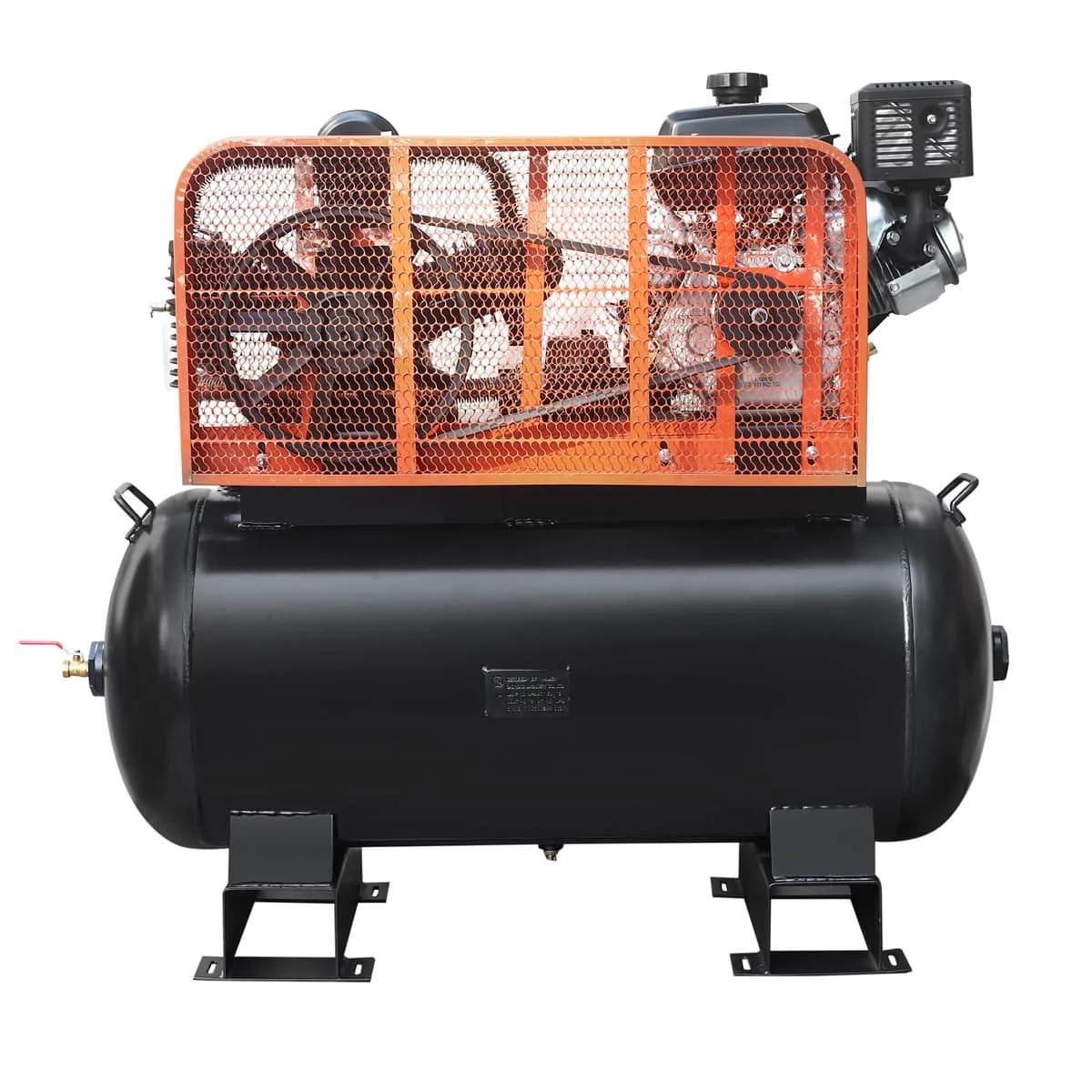 TMG Industrial 60 Gallon 2-Stage Truck Mounted Air Compressor, 14 HP Kohler Command Pro Engine, Horizontal Tank, 18.5 CFM @ 175 PSI, TMG-GAC60