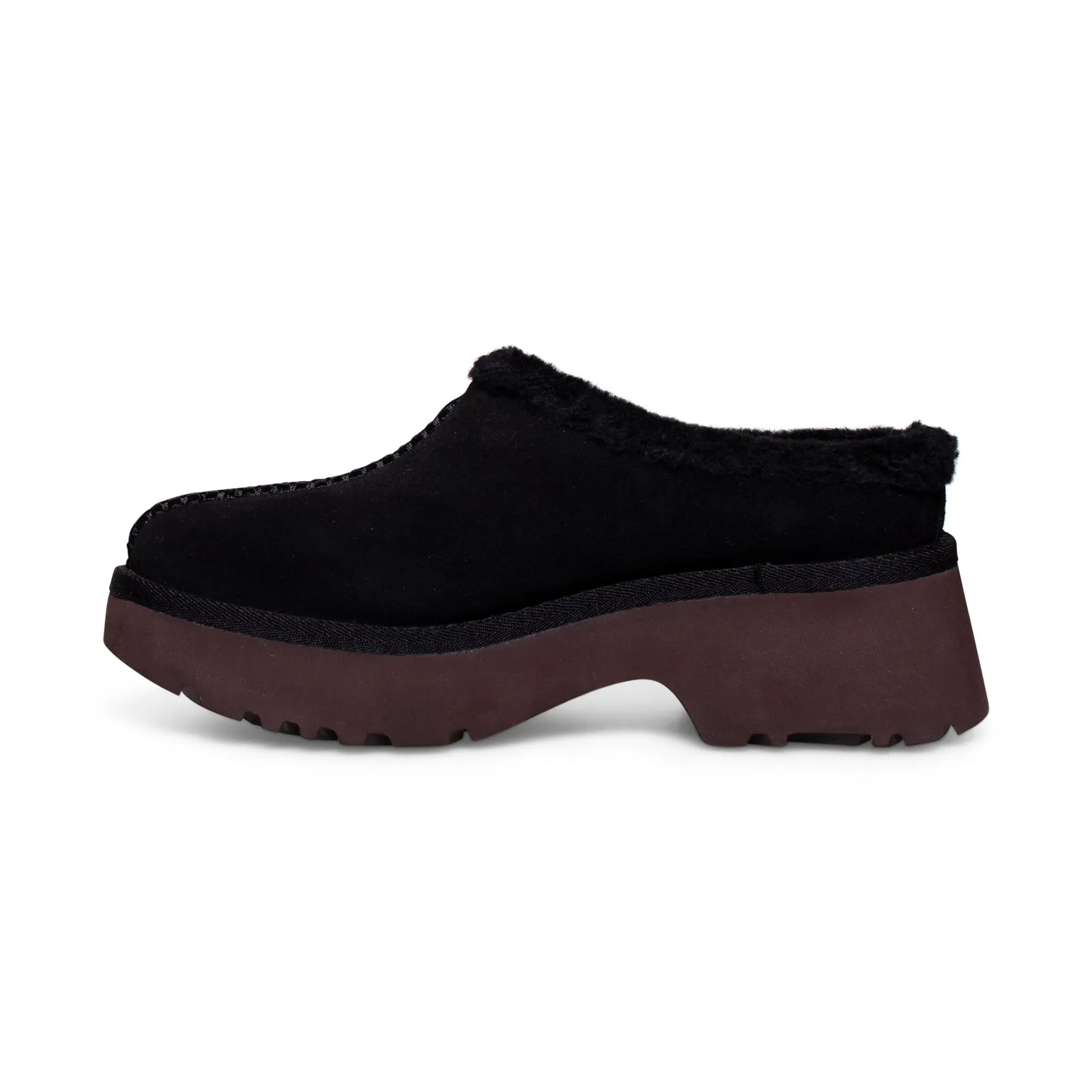 UGG New Heights Cozy Clog Black Shoes - Women's