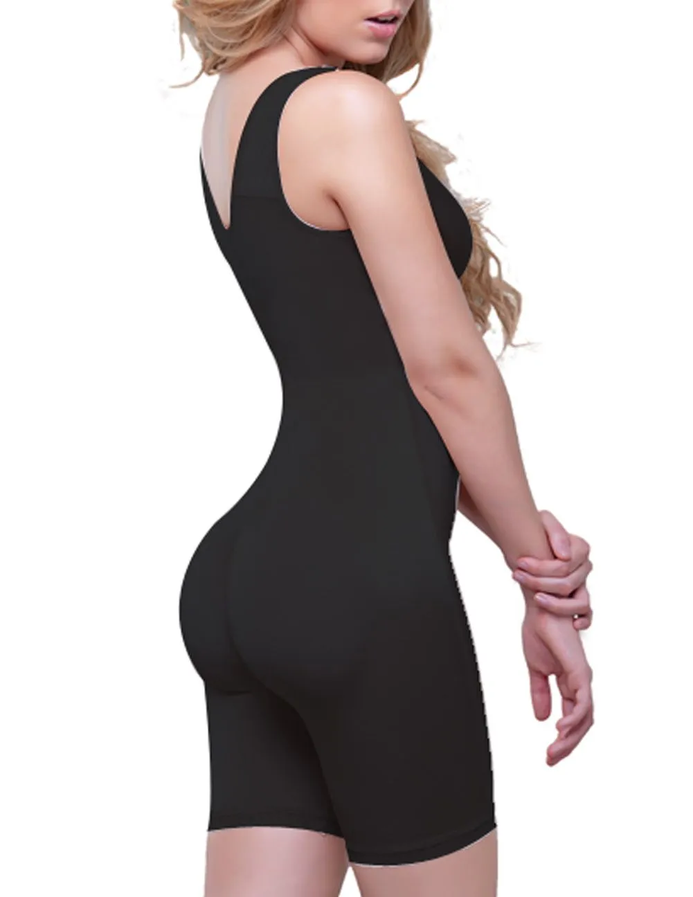 Vedette 944 Celeste Front Zipper Compression Garment.