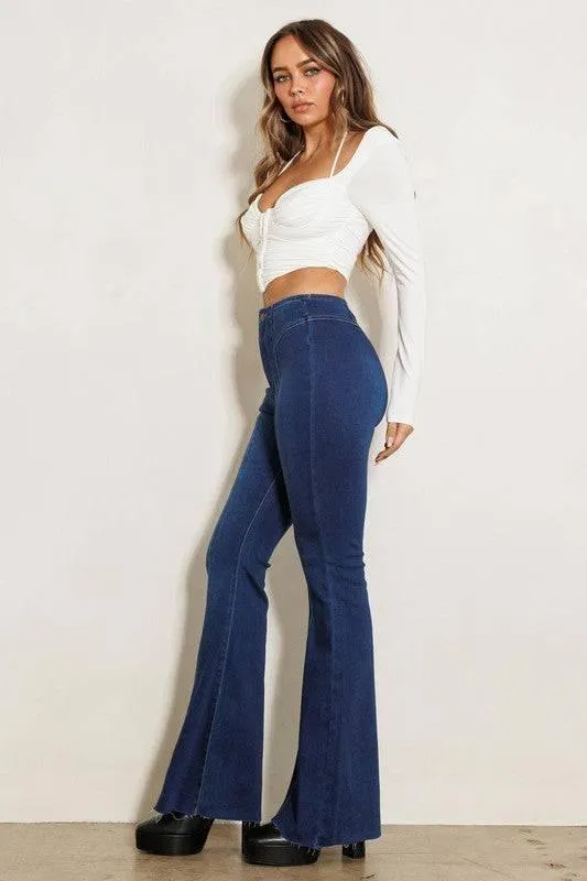 Vibrant M.I.U. High Waisted Flare Jeans