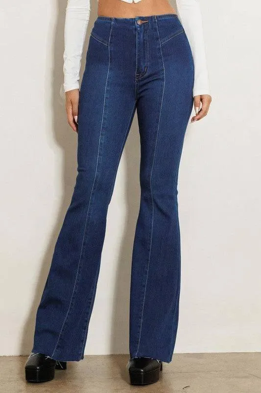 Vibrant M.I.U. High Waisted Flare Jeans