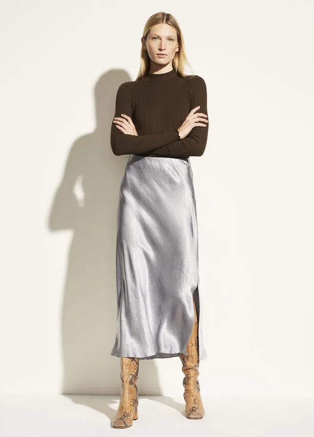 Vince Side Slit Slip Skirt