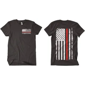 Vintage Flag Red Line Two-Sided T-Shirt