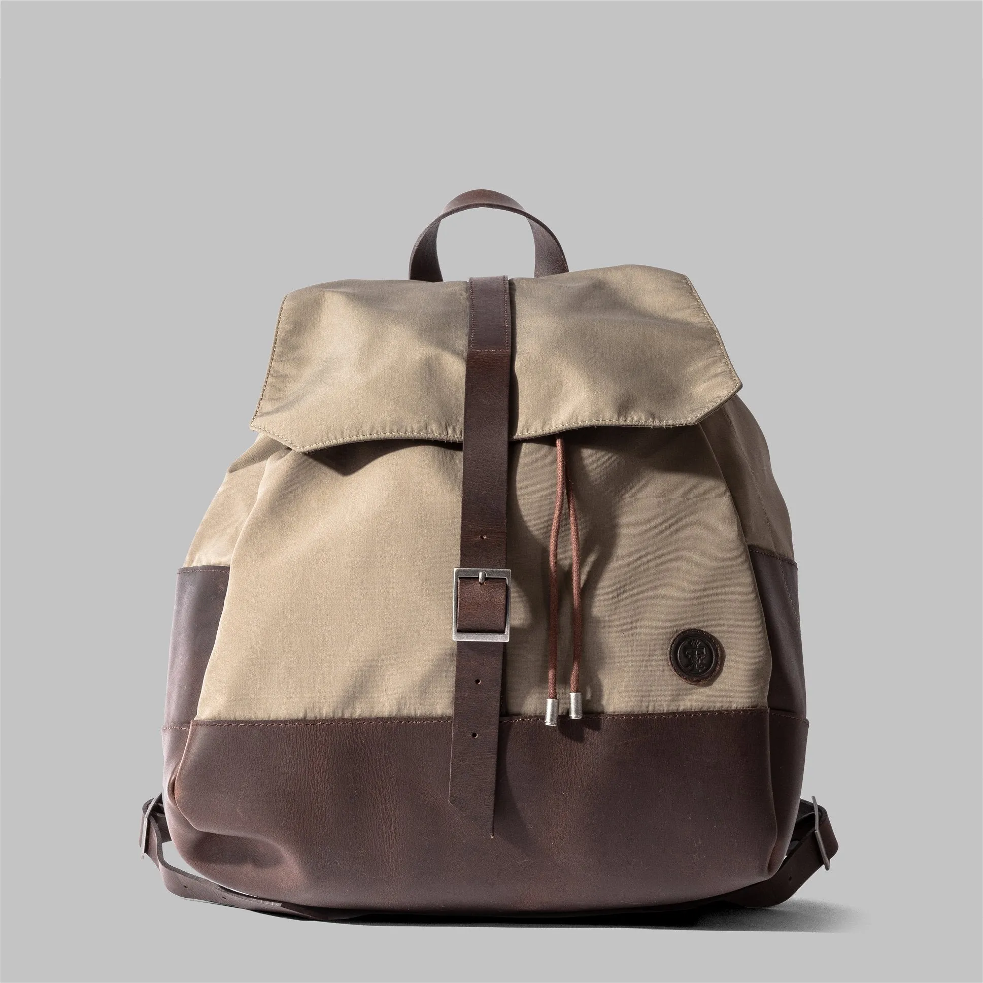 Weston Beige Nylon Rucksack