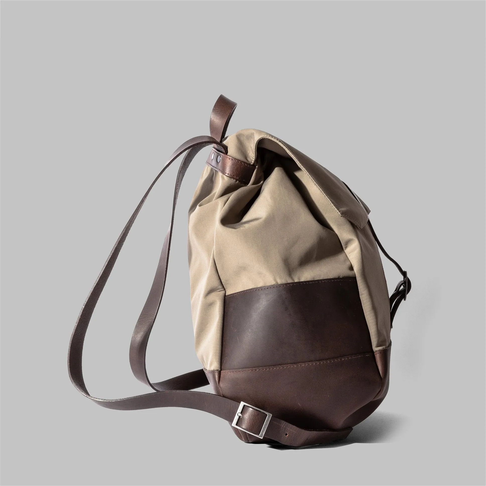 Weston Beige Nylon Rucksack