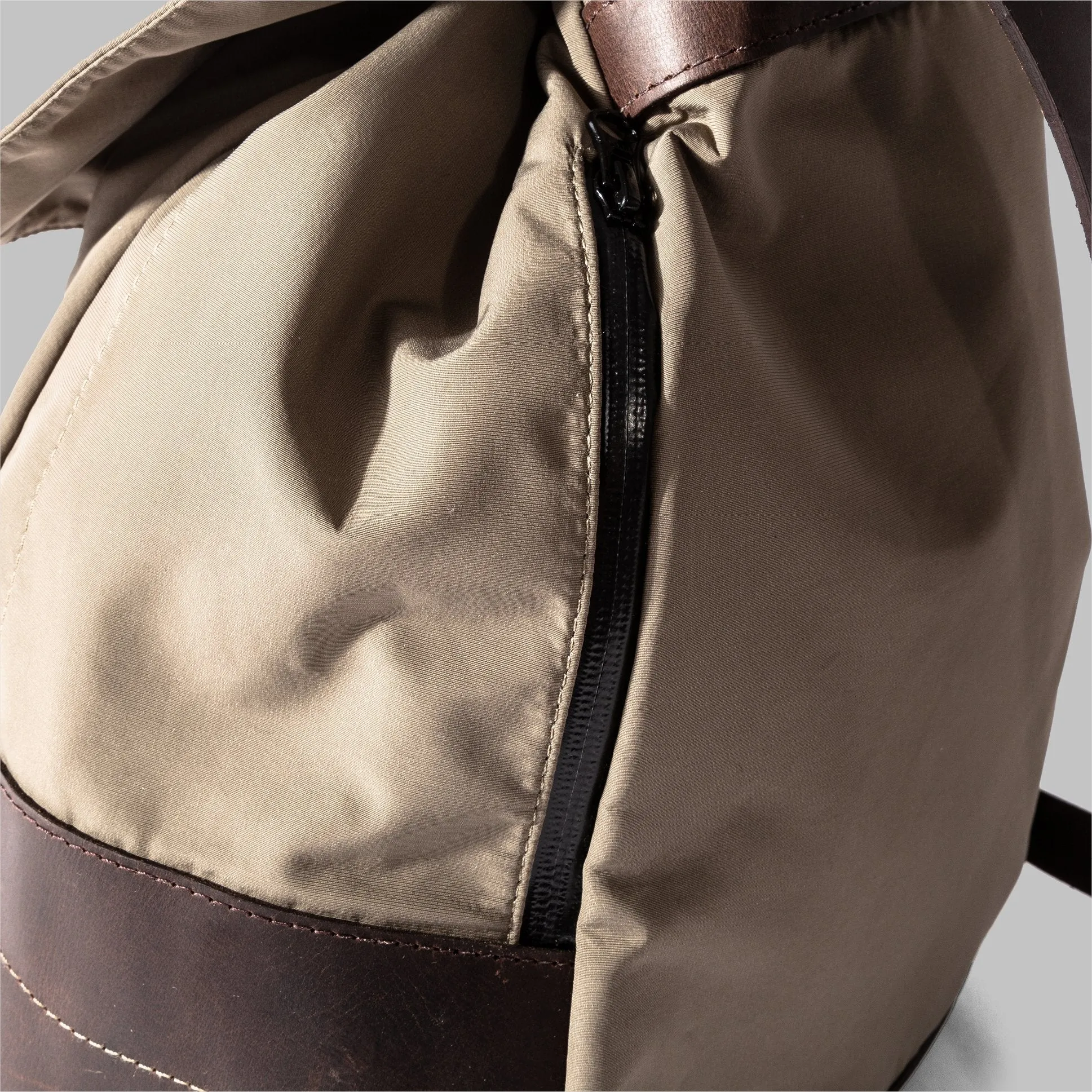 Weston Beige Nylon Rucksack