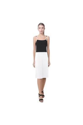 White & Black Alcestis Slip Dress (Model D05)