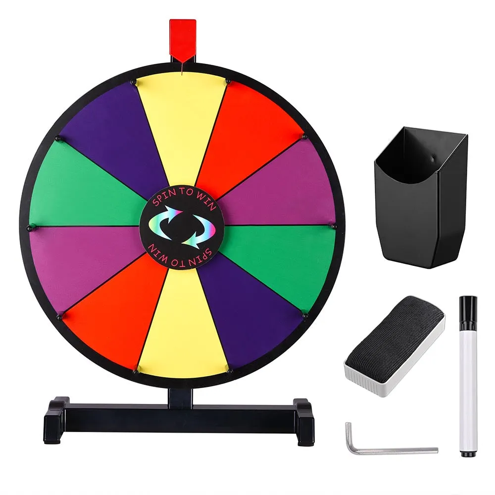 WinSpin 15 inch Prize Wheel Tabletop Dry Erase