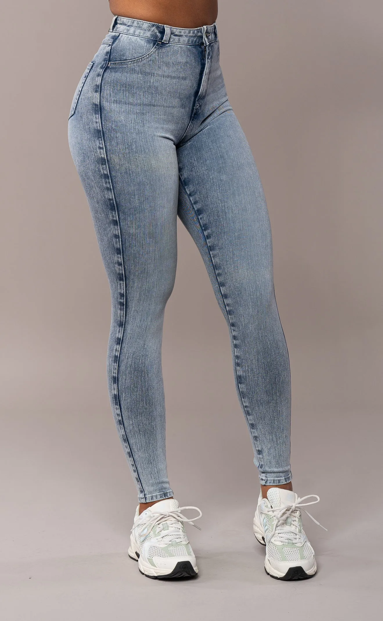 Womens 360 V2 High Waisted Fitjeans - Acid Wash