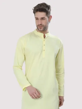 Yellow Solid Kurta