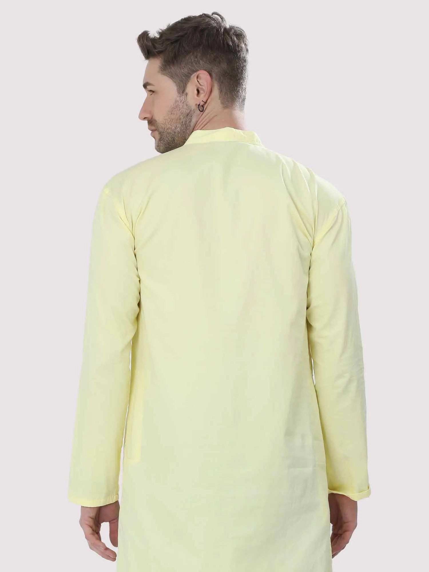 Yellow Solid Kurta